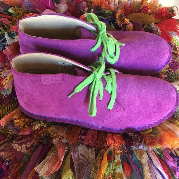 NEW Kids Purple🦄 LLBEAN Chukkas. Unlined. SZ 6 - Picture 2 of 5